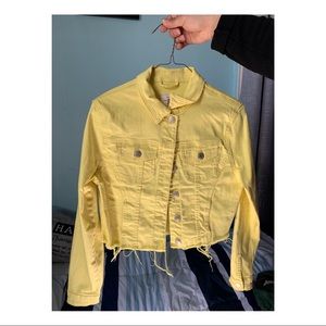 Yellow jean jacket